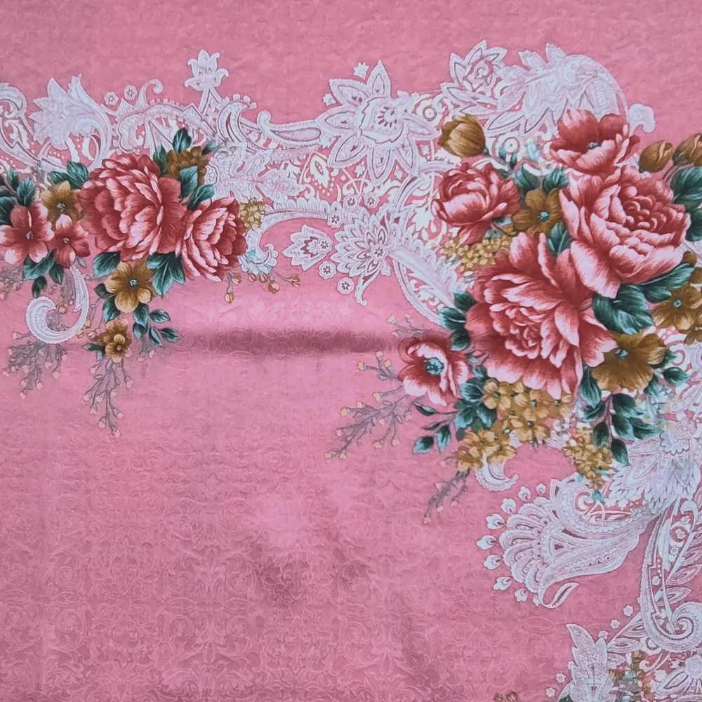 YSL floral silk scarf absolutely gorgeous large 34''